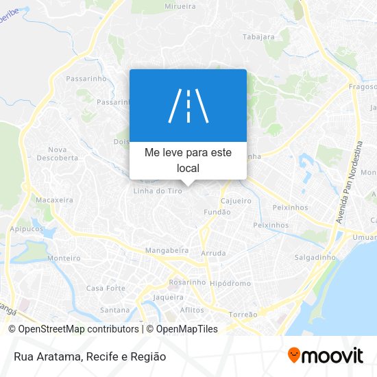 Rua Aratama mapa