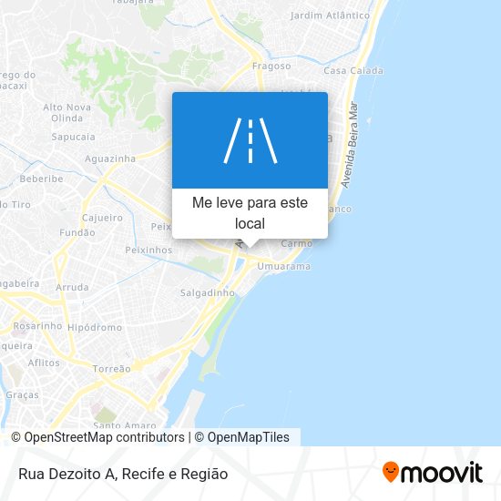 Rua Dezoito A mapa