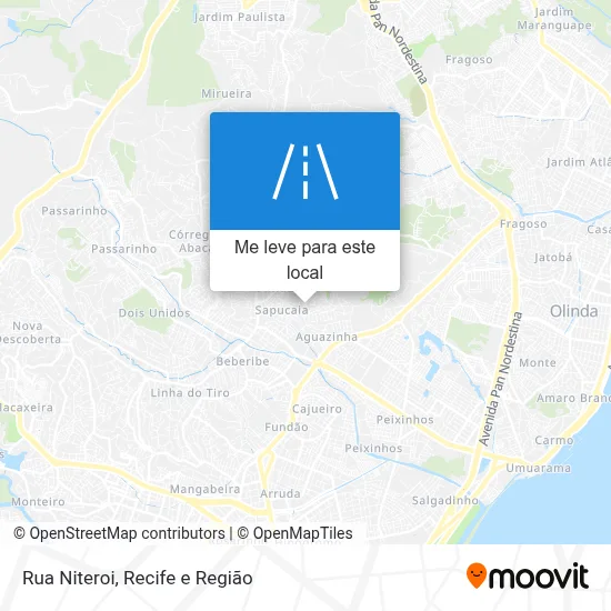 Rua Niteroi mapa