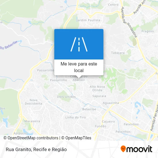 Rua Granito mapa