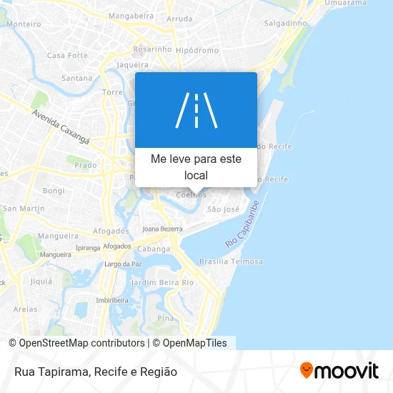 Rua Tapirama mapa