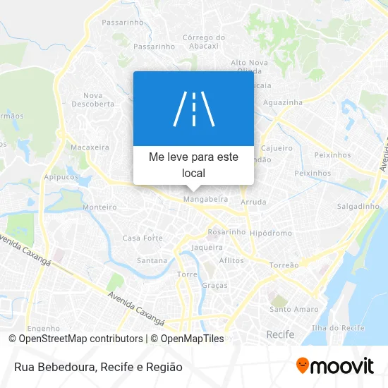 Rua Bebedoura mapa