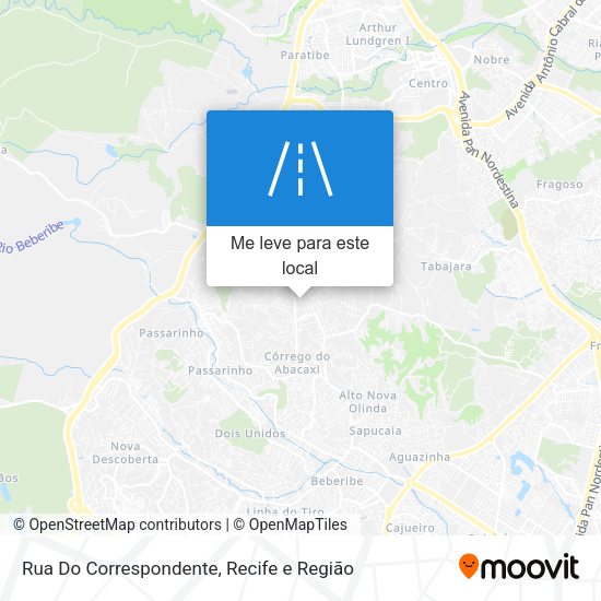 Rua Do Correspondente mapa