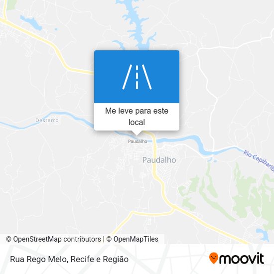 Rua Rego Melo mapa