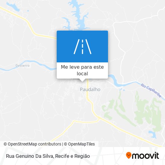 Rua Genuino Da Silva mapa