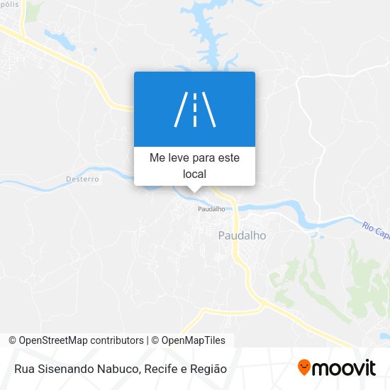 Rua Sisenando Nabuco mapa