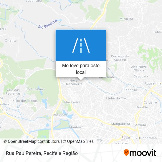 Rua Pau Pereira mapa