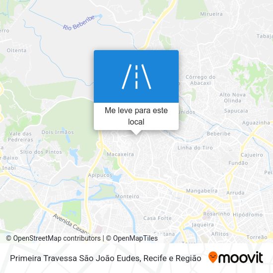 Primeira Travessa São João Eudes mapa