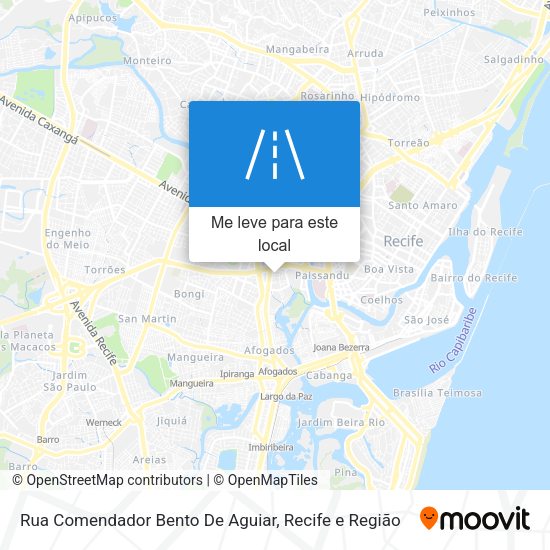 Rua Comendador Bento De Aguiar mapa