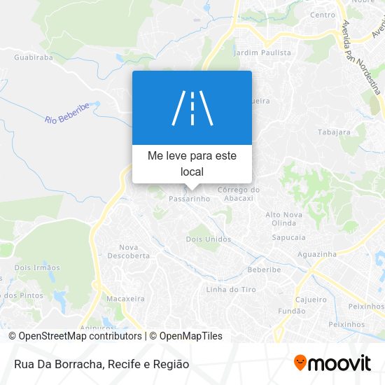 Rua Da Borracha mapa