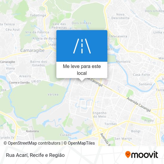 Rua Acarí mapa