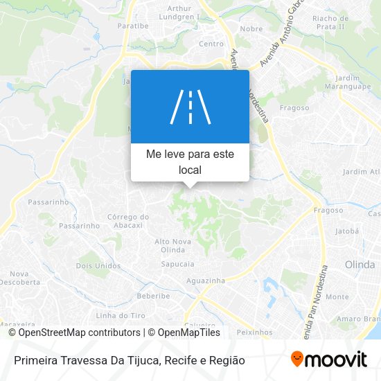 Primeira Travessa Da Tijuca mapa