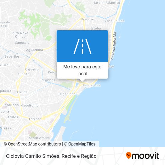 Ciclovia Camilo Simões mapa