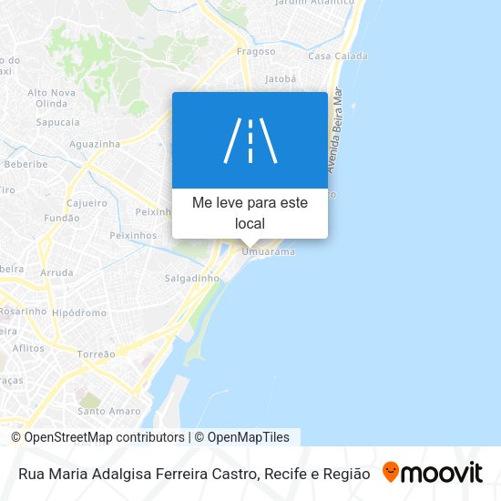 Rua Maria Adalgisa Ferreira Castro mapa