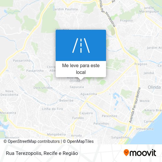 Rua Terezopolis mapa