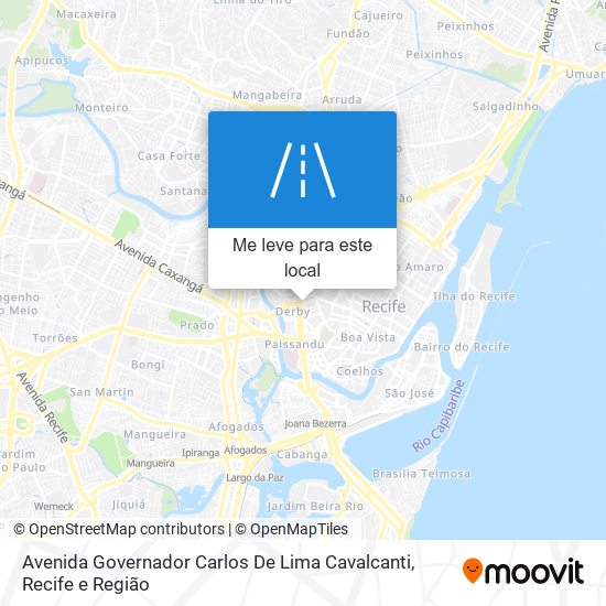 Avenida Governador Carlos De Lima Cavalcanti mapa