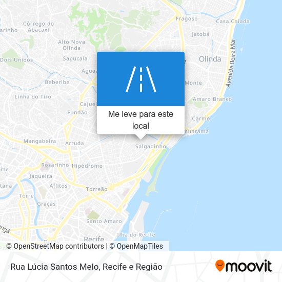 Rua Lúcia Santos Melo mapa