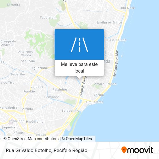 Rua Grivaldo Botelho mapa
