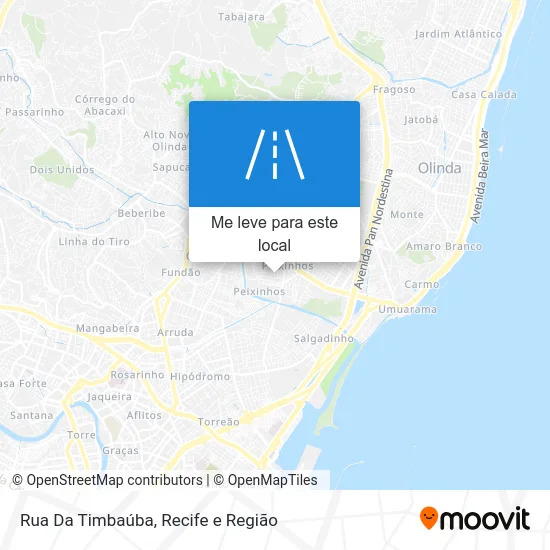 Rua Da Timbaúba mapa