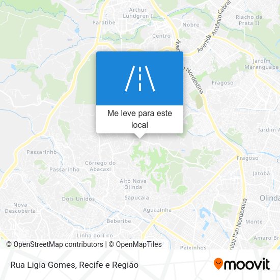 Rua Ligia Gomes mapa