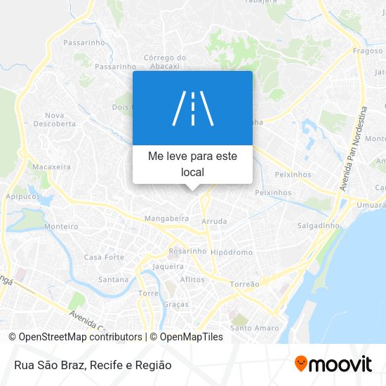 Rua São Braz mapa