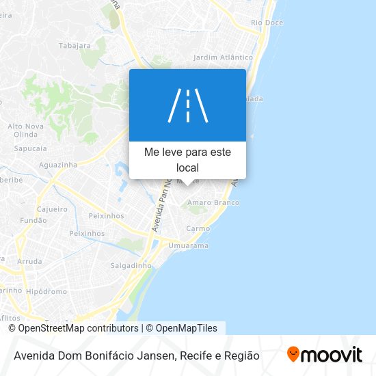 Avenida Dom Bonifácio Jansen mapa