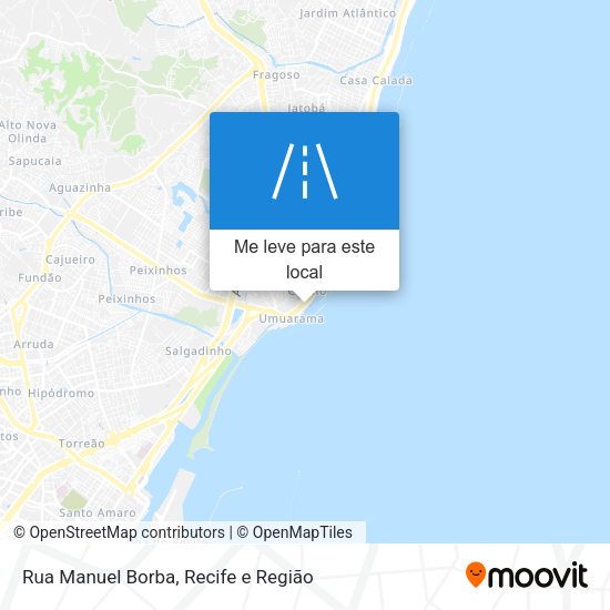 Rua Manuel Borba mapa