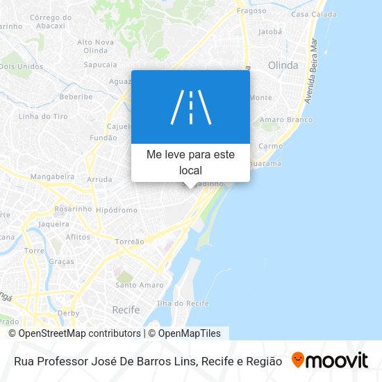 Rua Professor José De Barros Lins mapa