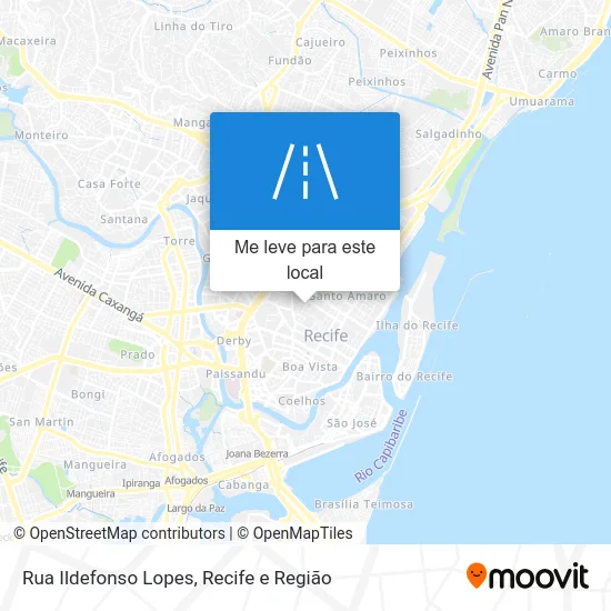 Rua Ildefonso Lopes mapa