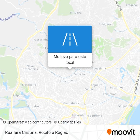 Rua Iara Cristina mapa