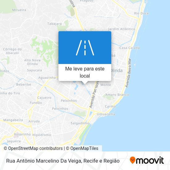 Rua Antônio Marcelino Da Veiga mapa