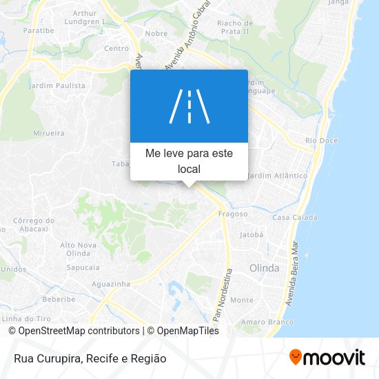 Rua Curupira mapa