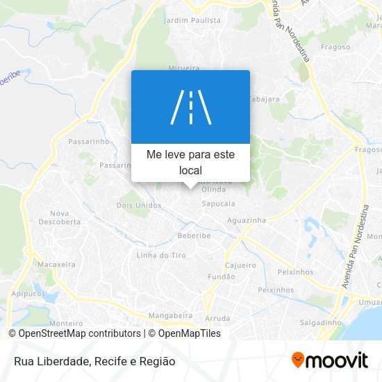 Rua Liberdade mapa