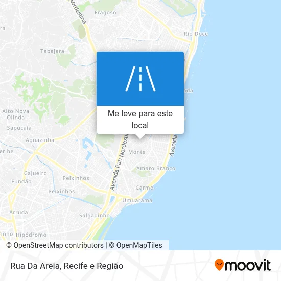 Rua Da Areia mapa