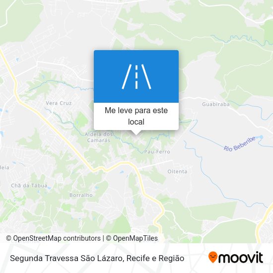 Segunda Travessa São Lázaro mapa