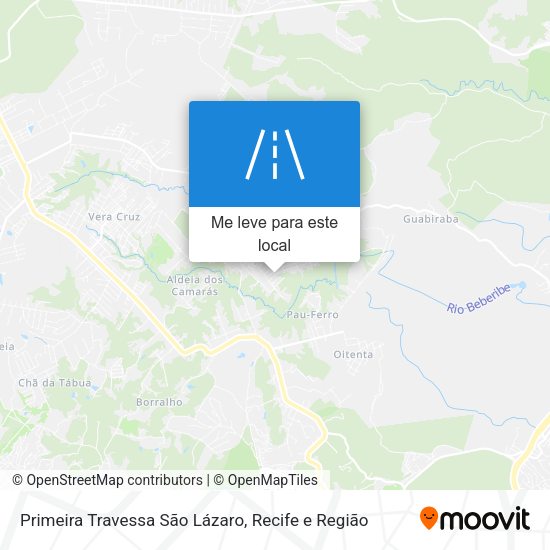 Primeira Travessa São Lázaro mapa