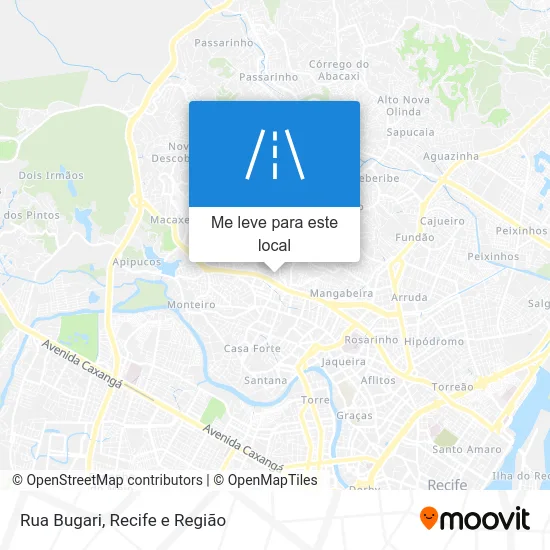 Rua Bugari mapa