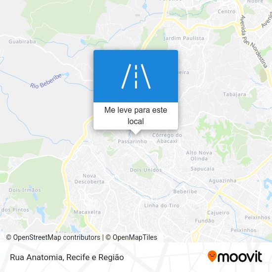 Rua Anatomia mapa