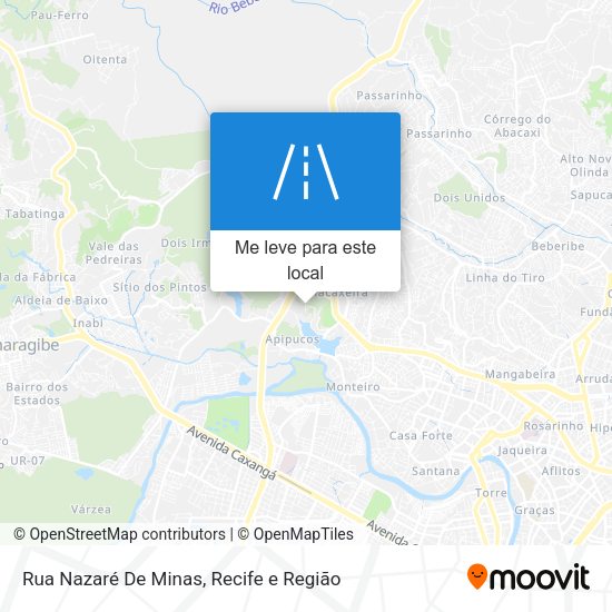 Rua Nazaré De Minas mapa