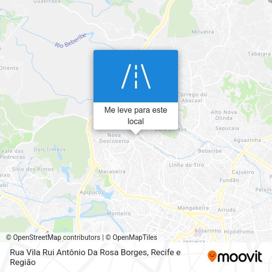 Rua Vila Rui Antônio Da Rosa Borges mapa