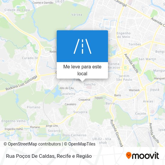 Rua Poços De Caldas mapa