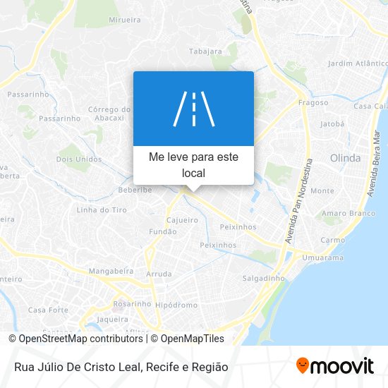 Rua Júlio De Cristo Leal mapa