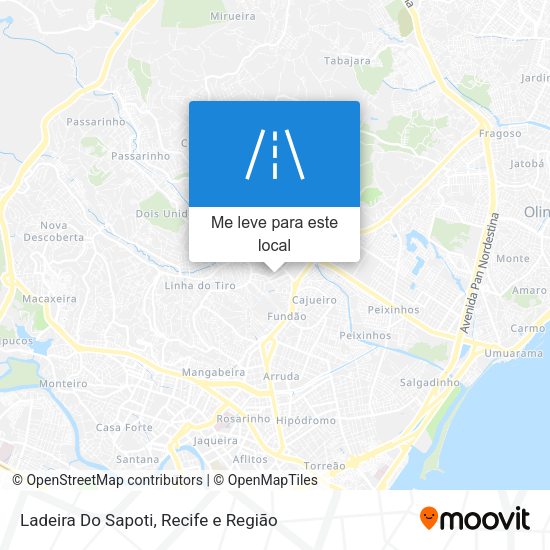 Ladeira Do Sapoti mapa