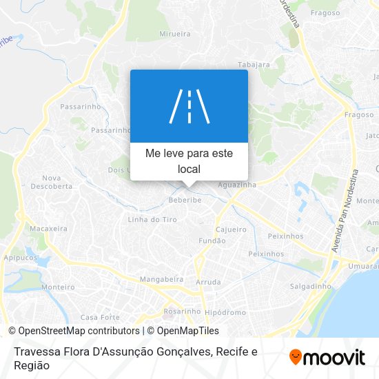 Travessa Flora D'Assunção Gonçalves mapa