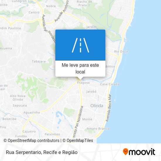 Rua Serpentario mapa