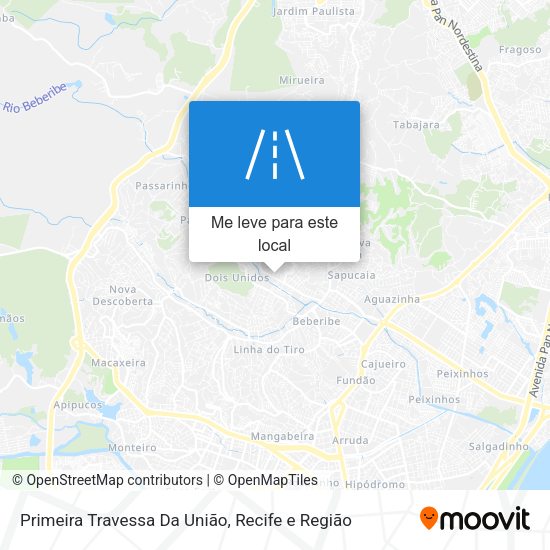 Primeira Travessa Da União mapa