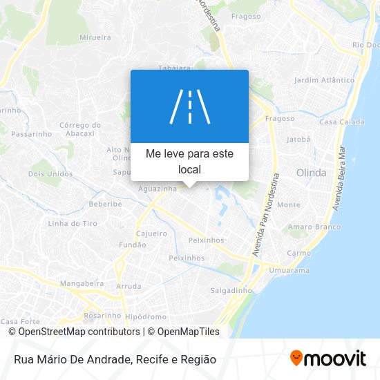 Rua Mário De Andrade mapa