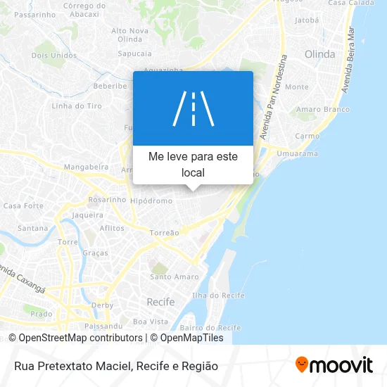 Rua Pretextato Maciel mapa