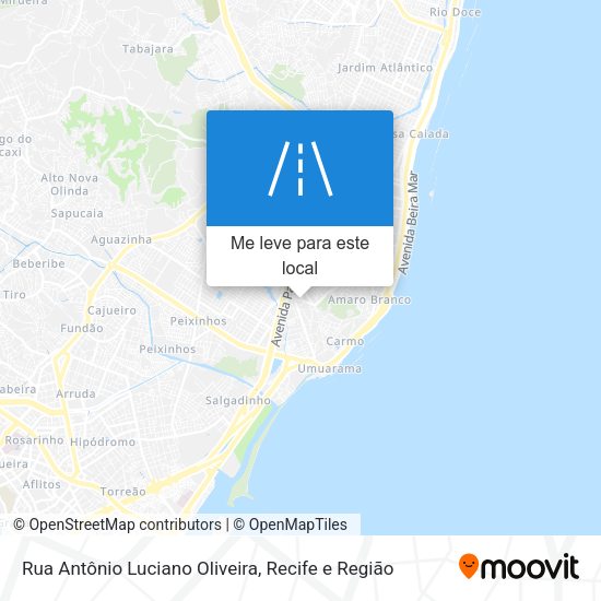 Rua Antônio Luciano Oliveira mapa