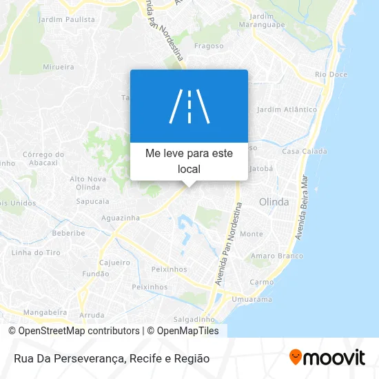 Rua Da Perseverança mapa
